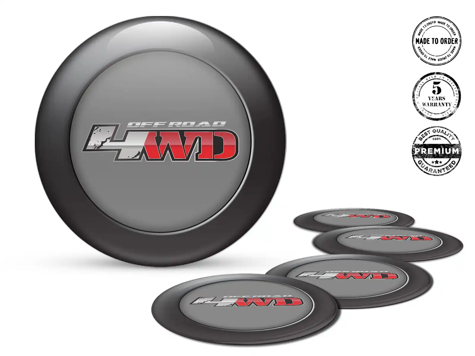 Wheel Badge Sport Premium Domed Racing Style